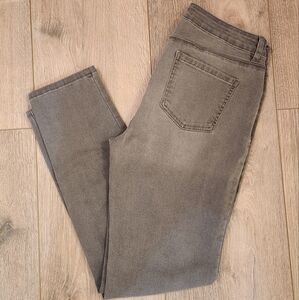 Buffalo Gray Denim Jeans, Skinny, Size 10